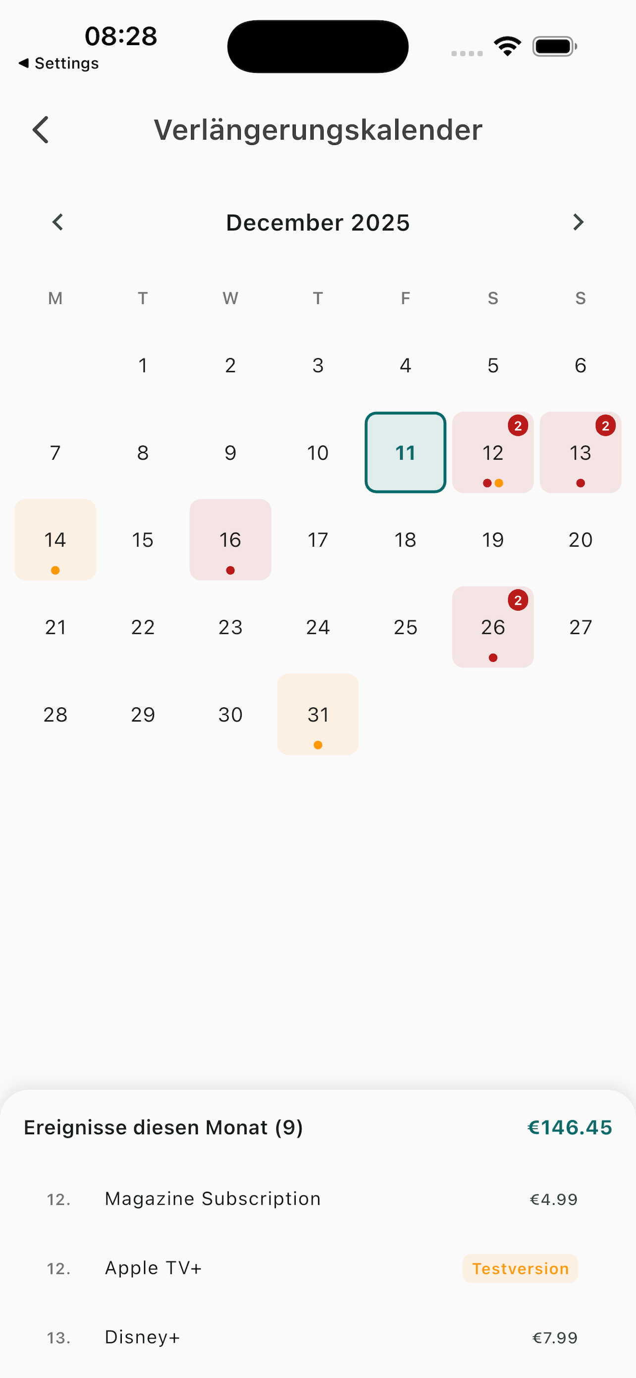 Calendar